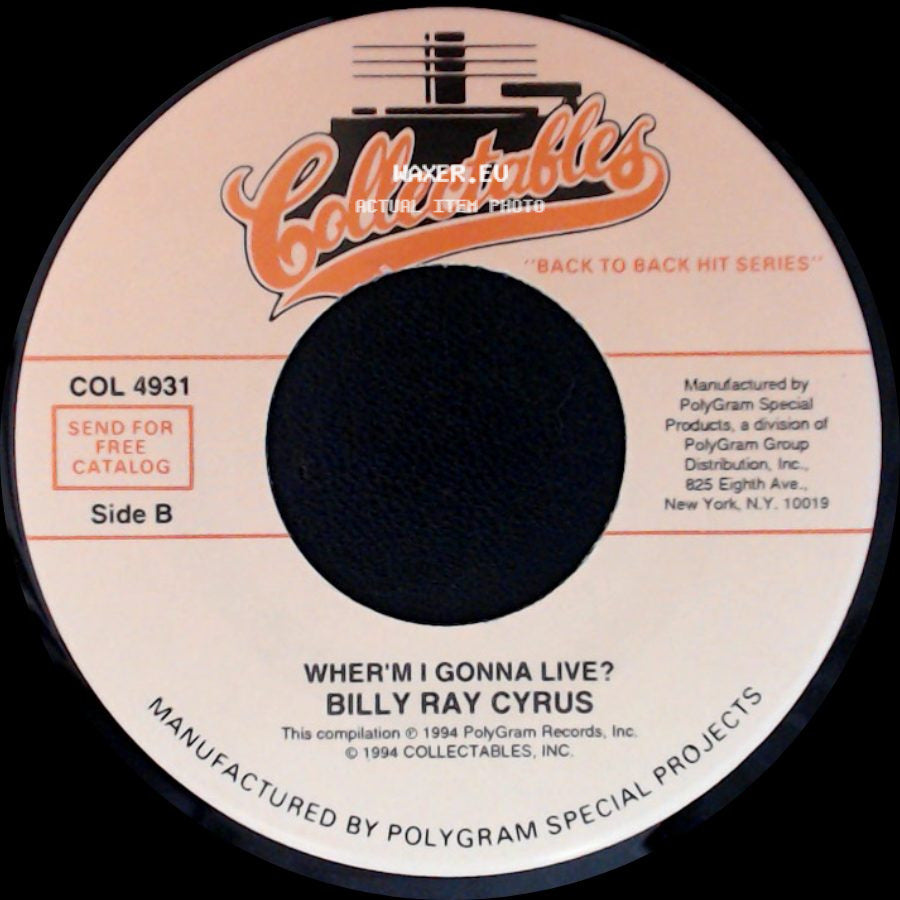 Billy Ray Cyrus - Could've Been Me / Wher'm I Gonna Live? side B