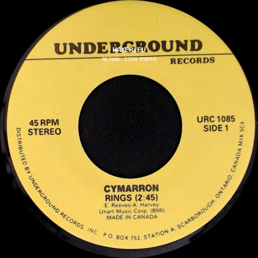 Cymarron / Michel Pagliaro - Rings (2:45) / What The Hell I Got side A