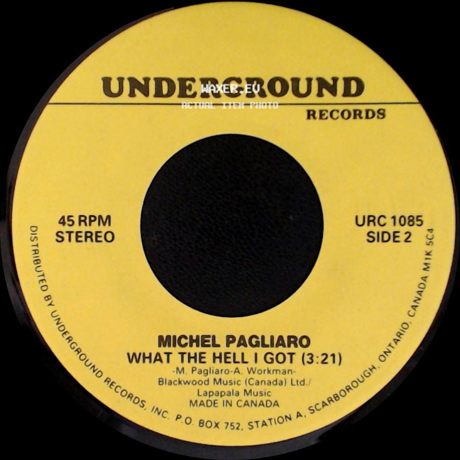 Cymarron / Michel Pagliaro - Rings (2:45) / What The Hell I Got side B