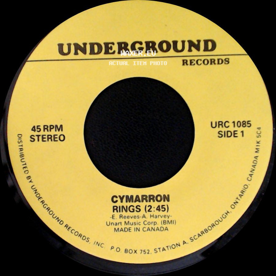 Cymarron / Michel Pagliaro - Rings (2:45) / What The Hell I Got side A