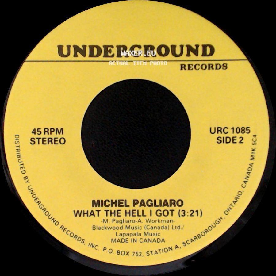 Cymarron / Michel Pagliaro - Rings (2:45) / What The Hell I Got side B