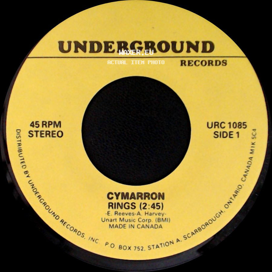 Cymarron / Michel Pagliaro - Rings (2:45) / What The Hell I Got (3:21) side A