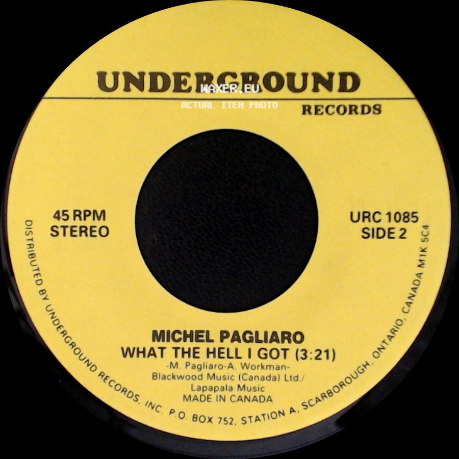 Cymarron / Michel Pagliaro - Rings (2:45) / What The Hell I Got (3:21) side B