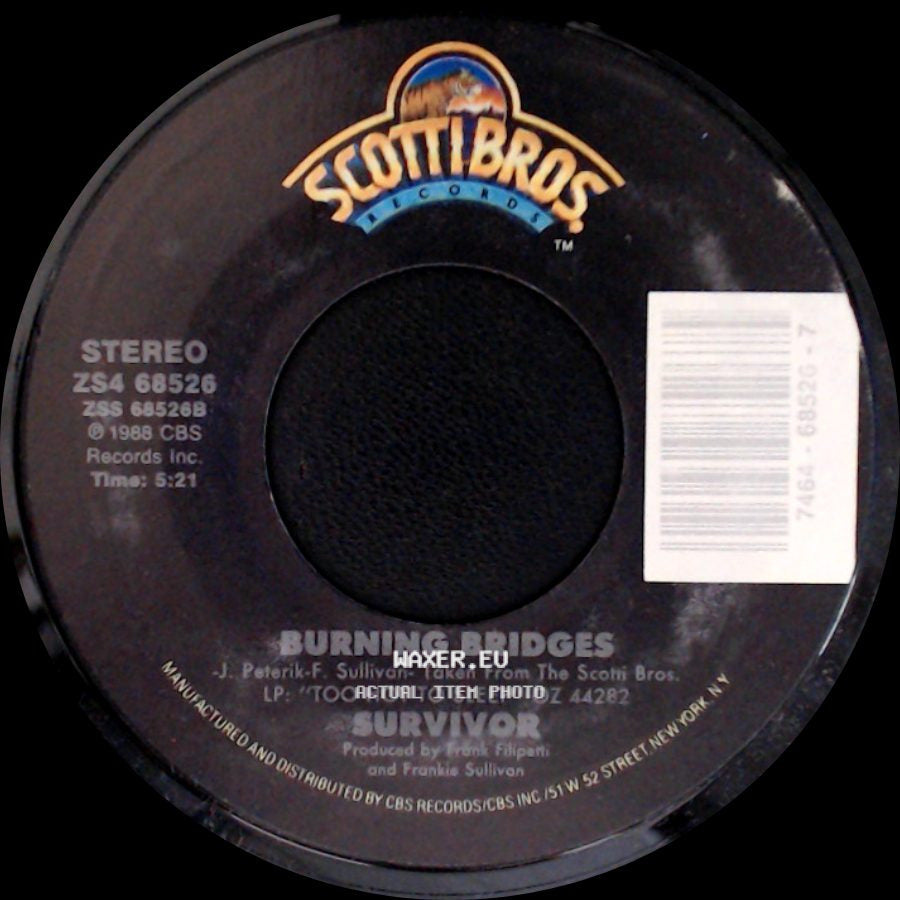 Survivor - Burning Bridges / Across The Miles side A
