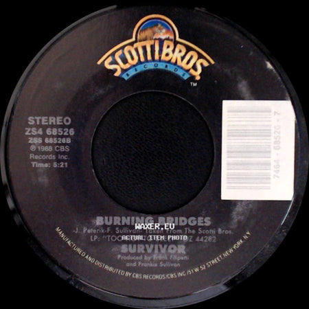 Survivor - Burning Bridges / Across The Miles side A