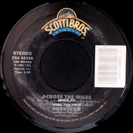 Survivor - Burning Bridges / Across The Miles side B
