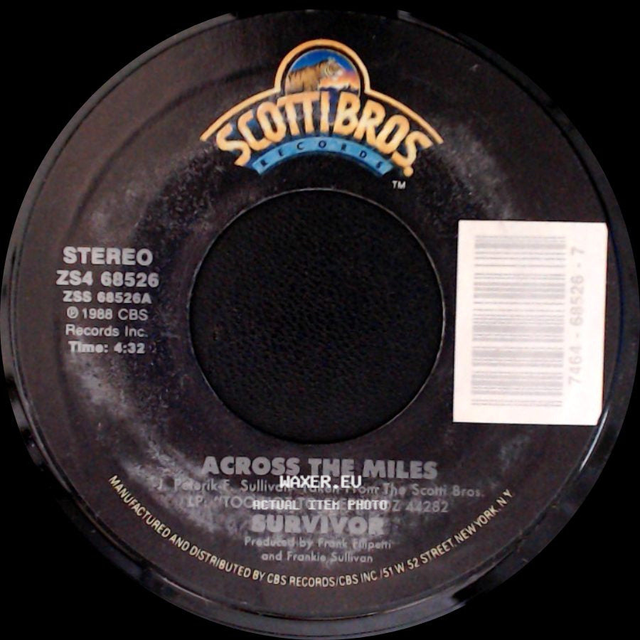 Survivor - Burning Bridges / Across The Miles side B