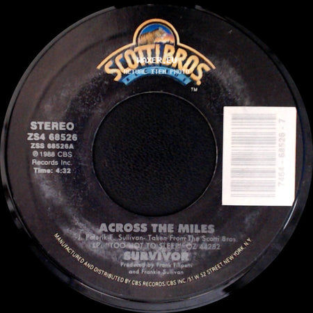 Survivor - Burning Bridges / Across The Miles side B