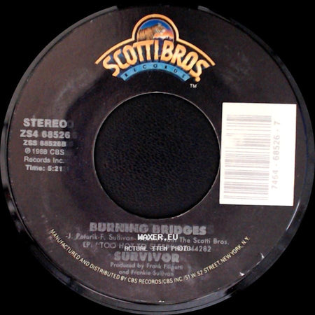 Survivor - Burning Bridges / Across The Miles side A