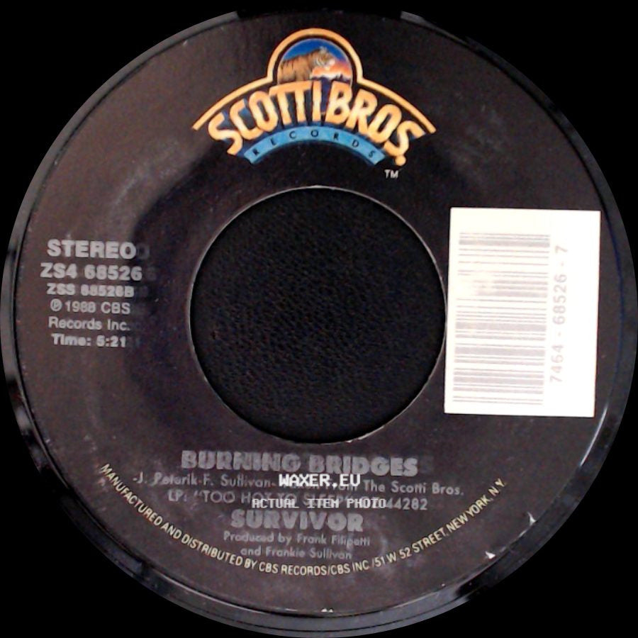 Survivor - Burning Bridges / Across The Miles side A