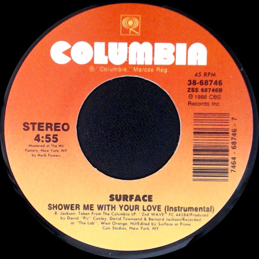 Surface - Shower Me With Your Love / Shower Me With Your Love (Instrumental) side B