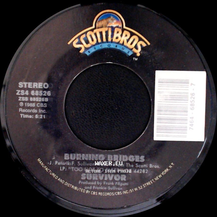 Survivor - Burning Bridges / Across The Miles side A
