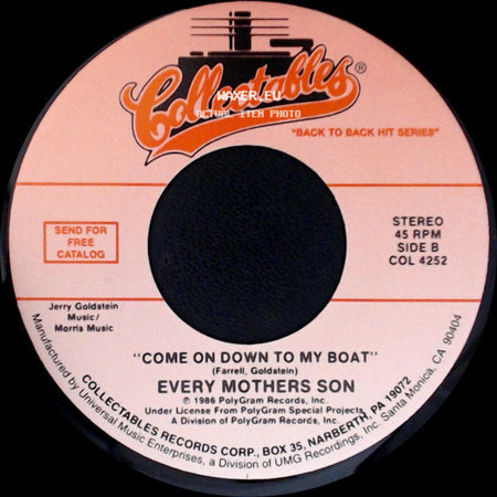 Lou Christy / Every Mothers Son - Lightning Strikes / Come On Down To My Boat side B