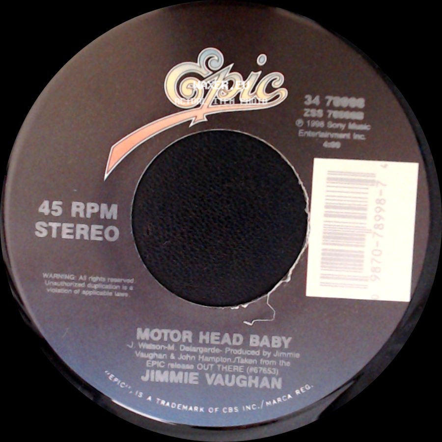 Jimmie Vaughan - Like A King / Motor Head Baby side B