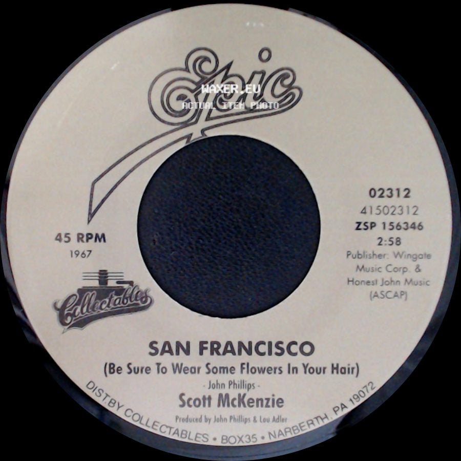 Scott Mckenzie - Like An Old Time Movie / San Francisco (Be Sure To Wear Some Flowers In Your Hair) side B