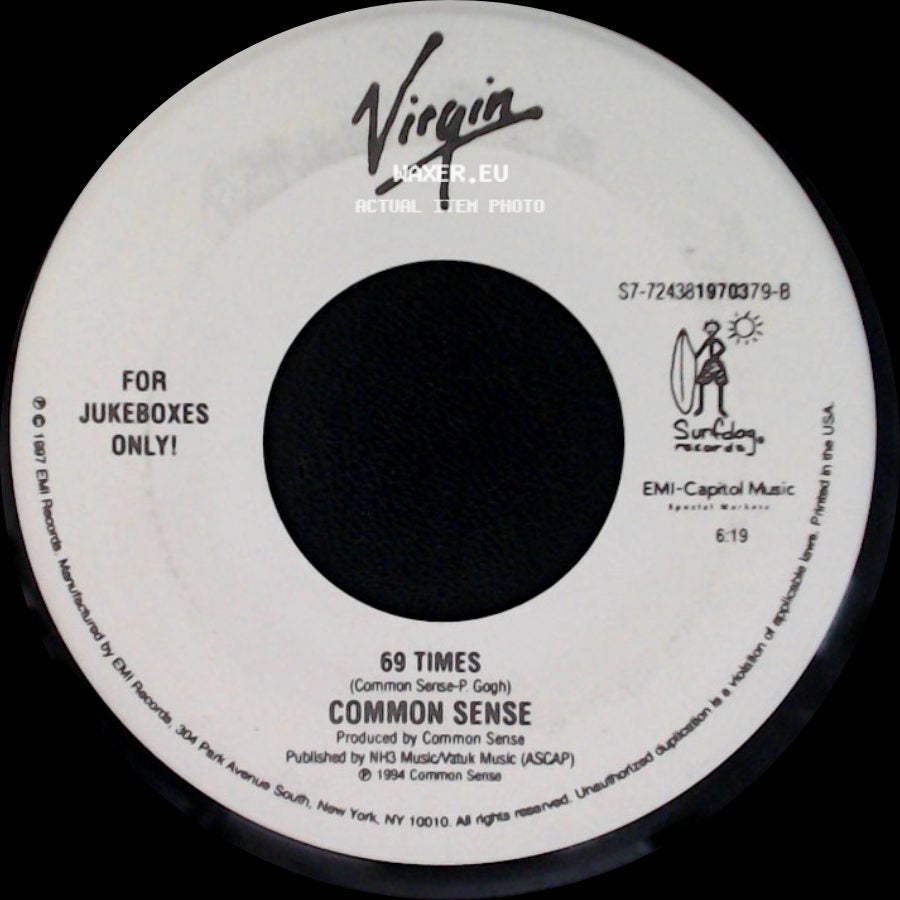 Common Sense - 69 Times / Never Give Up (Edit) side A