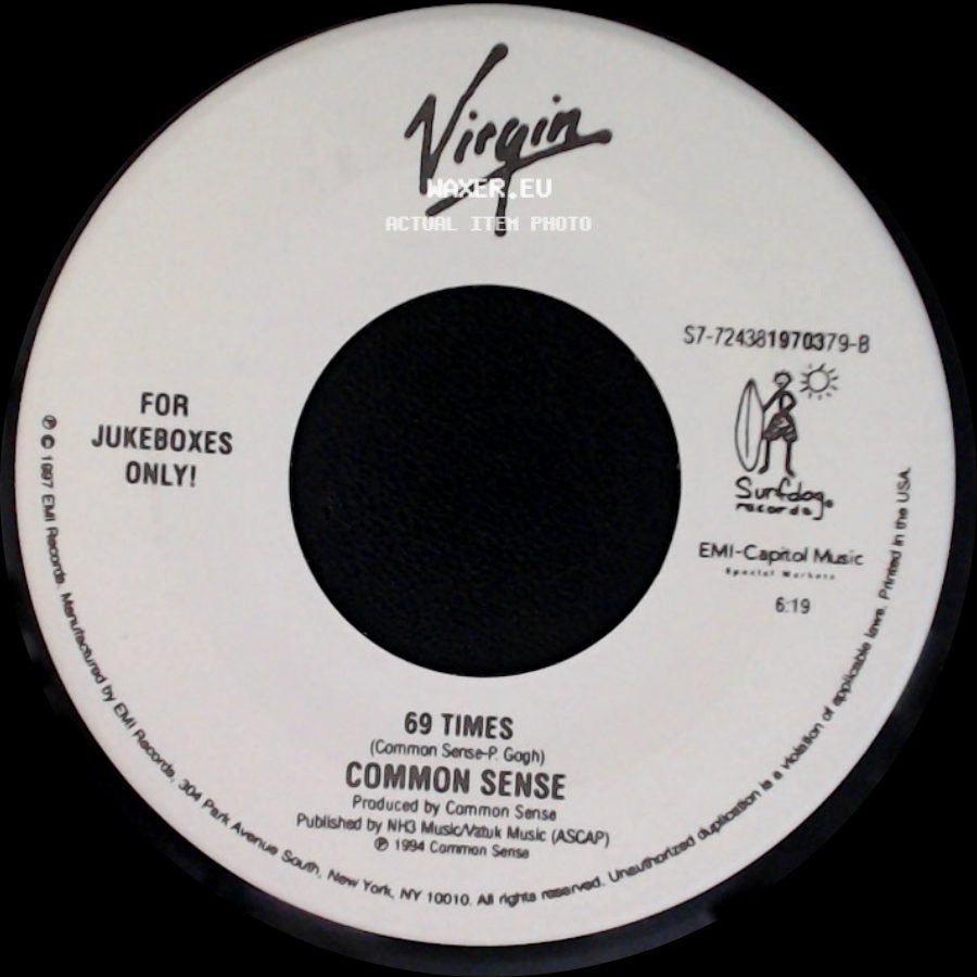 Common Sense - Never Give Up (Edit) / 69 Times side B