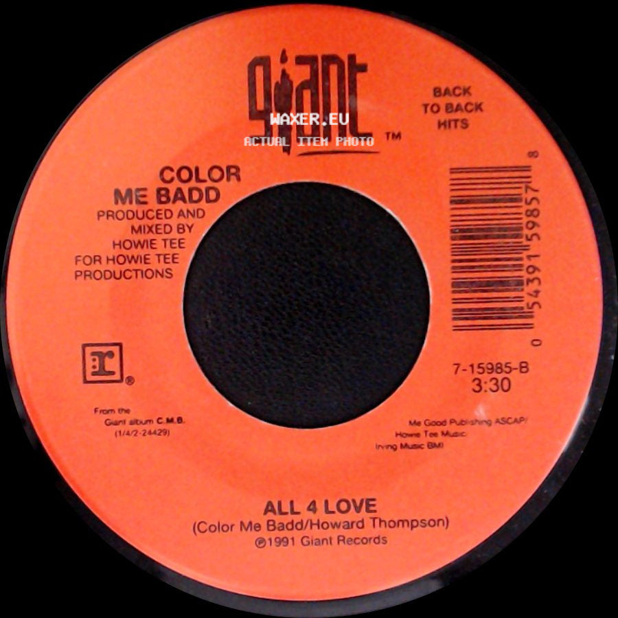 Color Me Badd - All 4 Love / I Adore Mi Amor side A