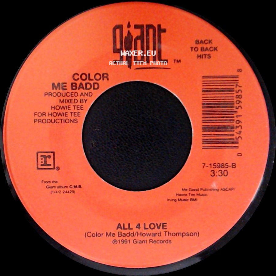 Color Me Badd - I Adore Mi Amor / All 4 Love side B