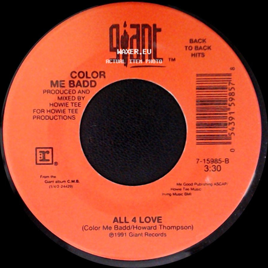 Color Me Badd - All 4 Love / I Adore Mi Amor side A