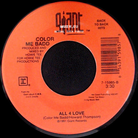 Color Me Badd - All 4 Love / I Adore Mi Amor side A