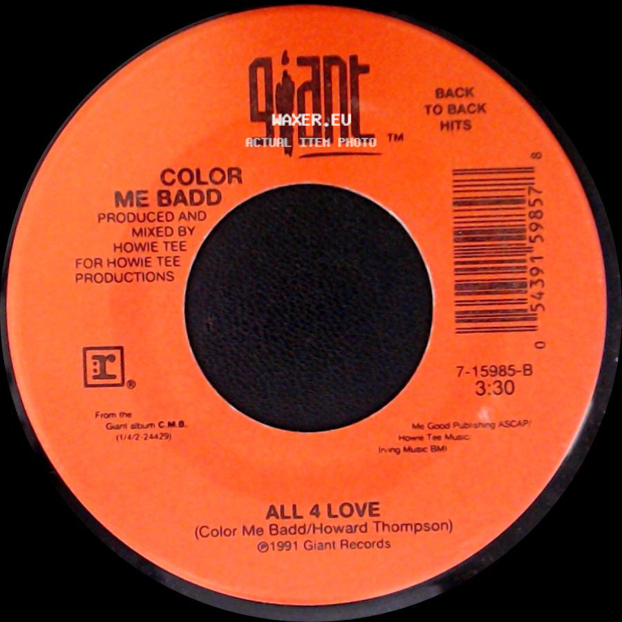 Color Me Badd - I Adore Mi Amor / All 4 Love side B
