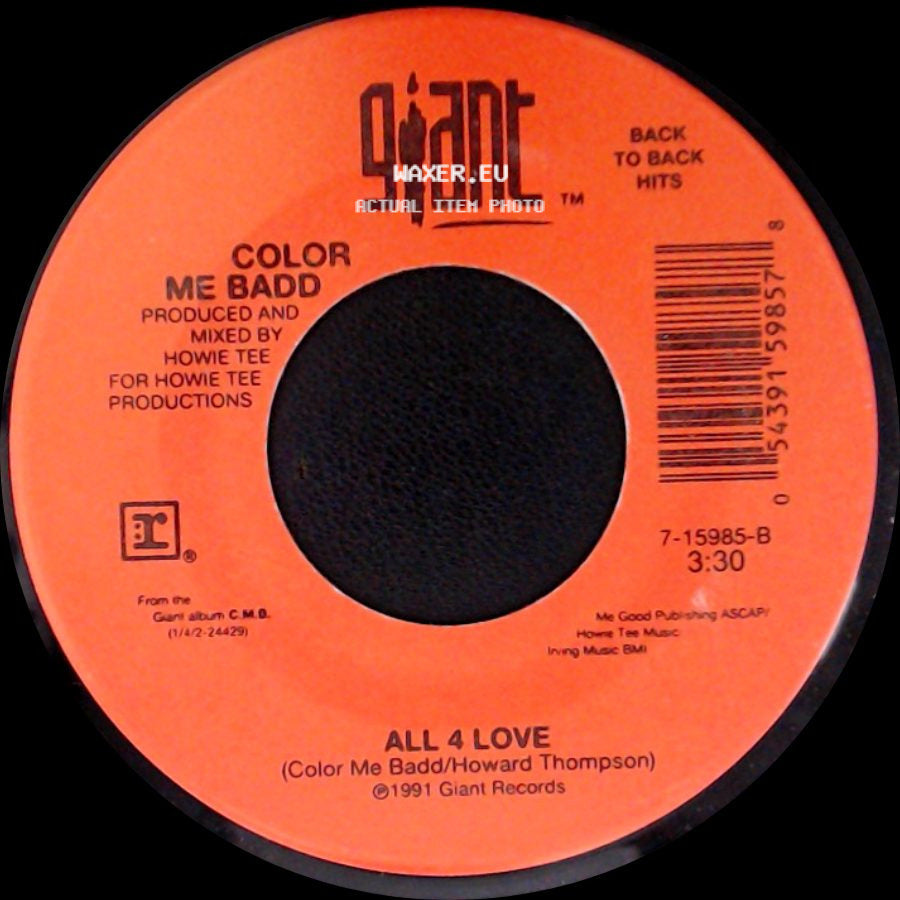 Color Me Badd - All 4 Love / I Adore Mi Amor side A