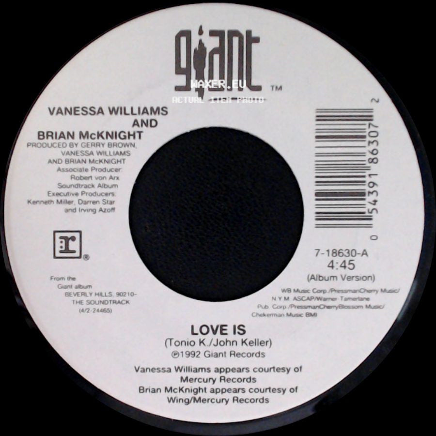 Vanessa Williams And Brian Mcknight - Love Is / Love Is side A