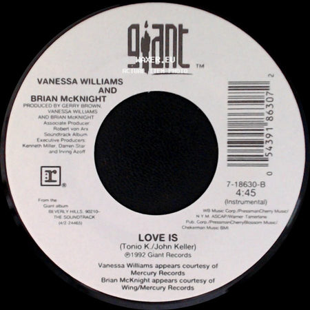Vanessa Williams And Brian Mcknight - Love Is / Love Is side B
