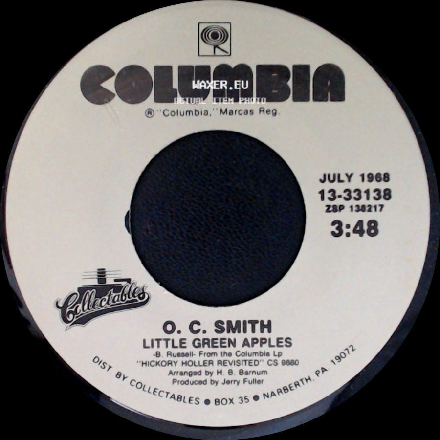 O. C. Smith - Little Green Apples / Isn't It Lonely Together side A