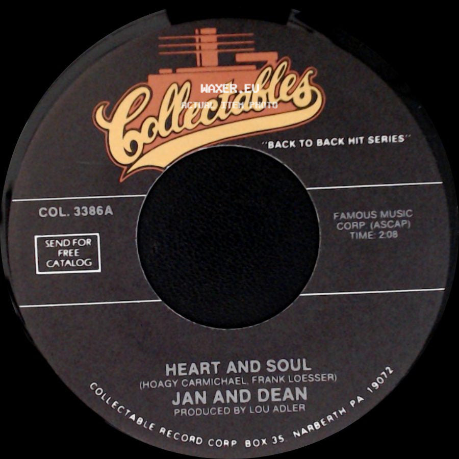 The Knickerbockers / Jan And Dean - Lies / Heart And Soul side B