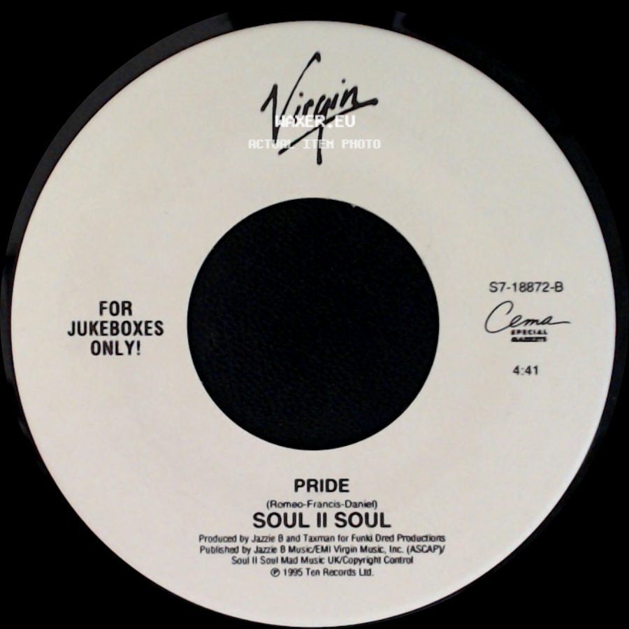 Soul Ii Soul - Love Enuff / Pride side B