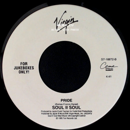 Soul Ii Soul - Love Enuff / Pride side B