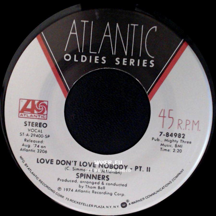Spinners - Love Don't Love Nobody - Pt. Ii / Love Don't Love Nobody - Pt. I side A
