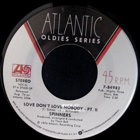 Spinners - Love Don't Love Nobody - Pt. Ii / Love Don't Love Nobody - Pt. I side A