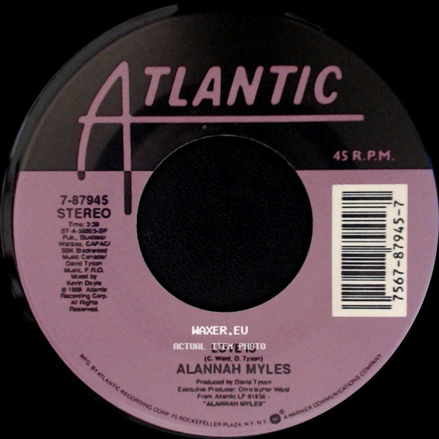 Alannah Myles - Rock This Joint / Love Is side B