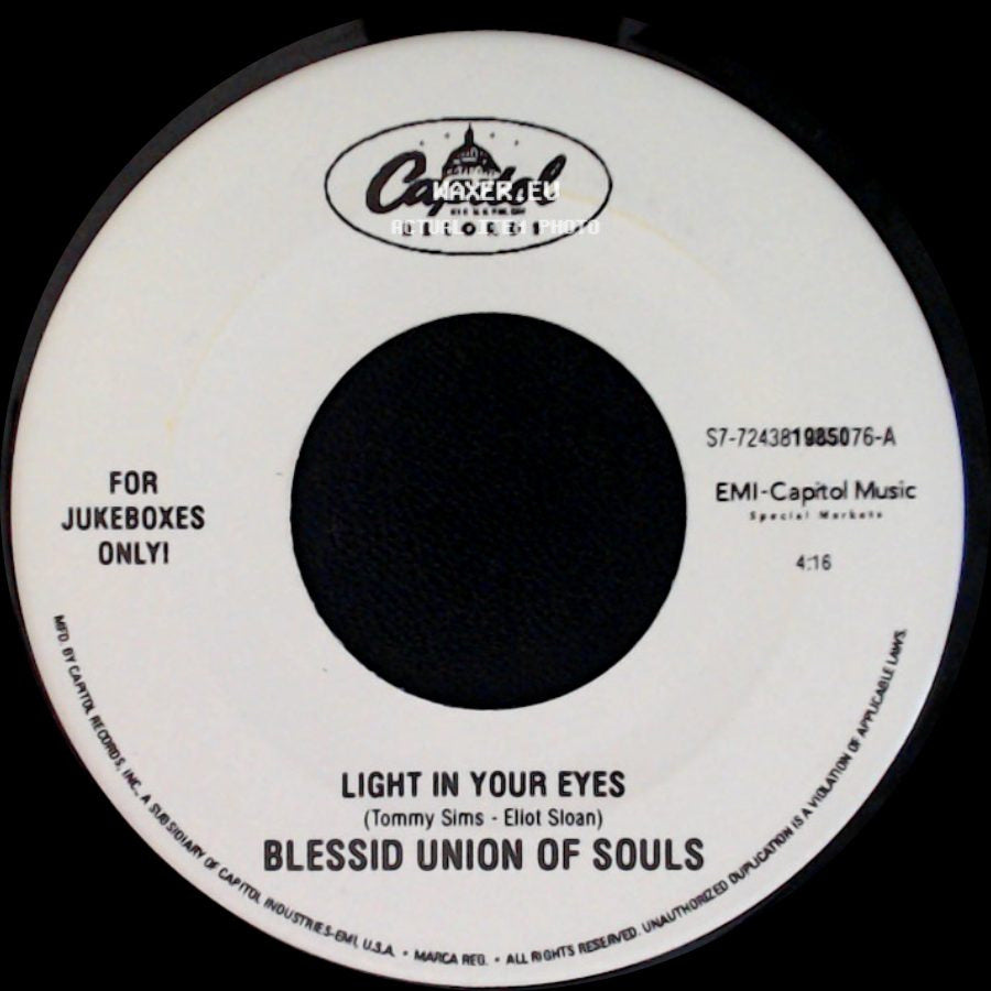 Blessid Union Of Souls - Light In Your Eyes / I Wanna Be There side A