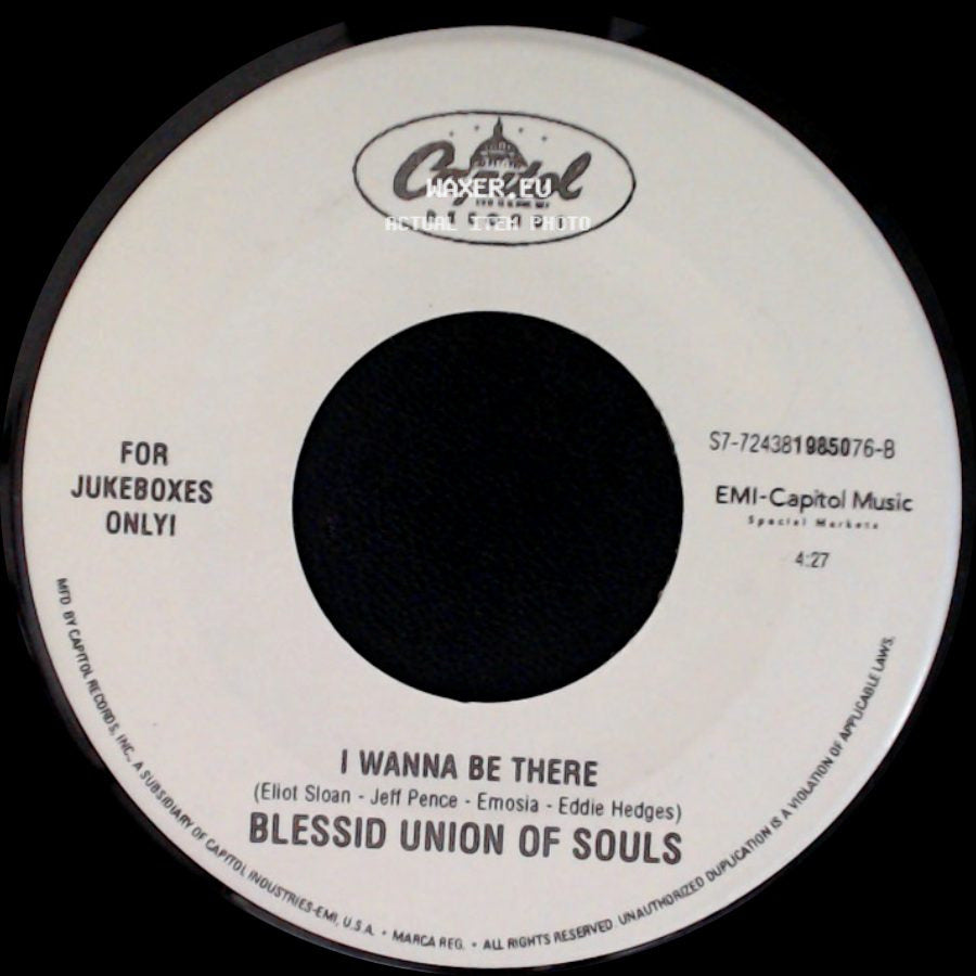 Blessid Union Of Souls - Light In Your Eyes / I Wanna Be There side B