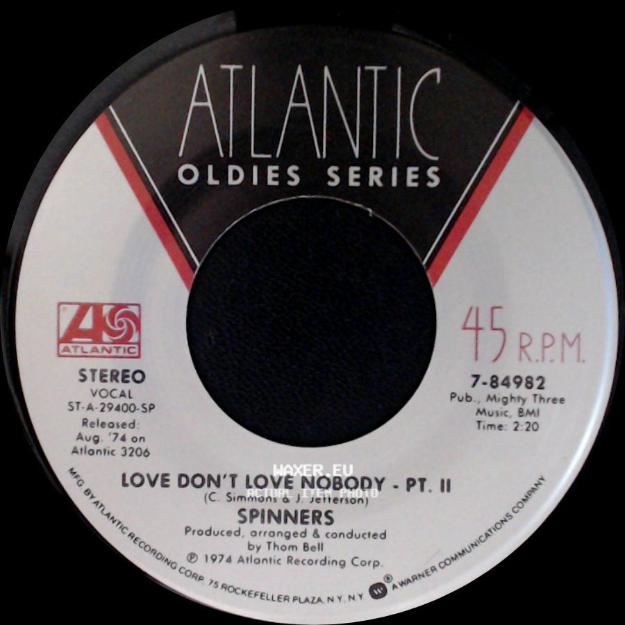 Spinners - Love Don't Love Nobody - Pt. Ii / Love Don't Love Nobody - Pt. 1 side A