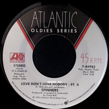 Spinners - Love Don't Love Nobody - Pt. Ii / Love Don't Love Nobody - Pt. 1 side A