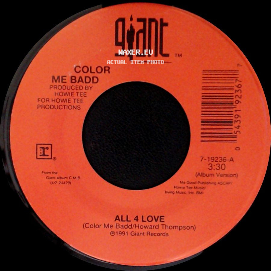 Color Me Badd - All 4 Love / Color Me Badd side A
