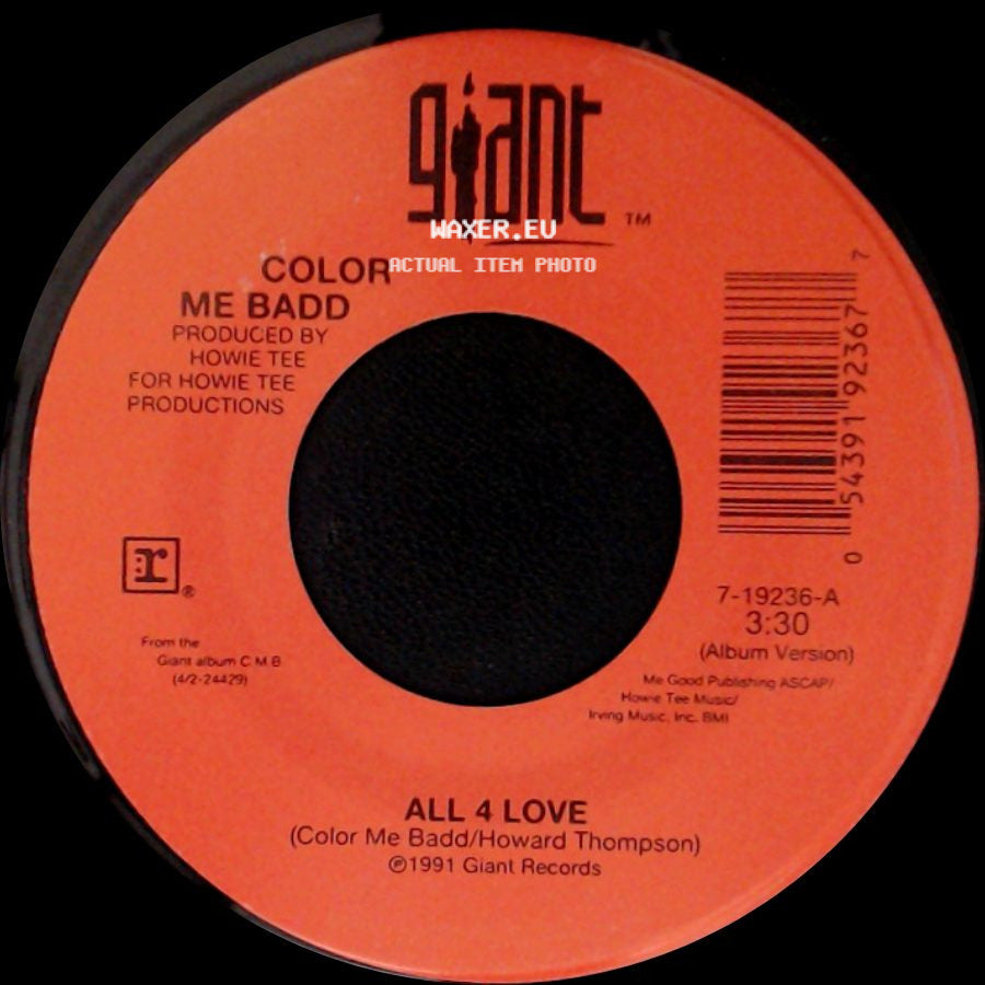 Color Me Badd - All 4 Love / Color Me Badd side A