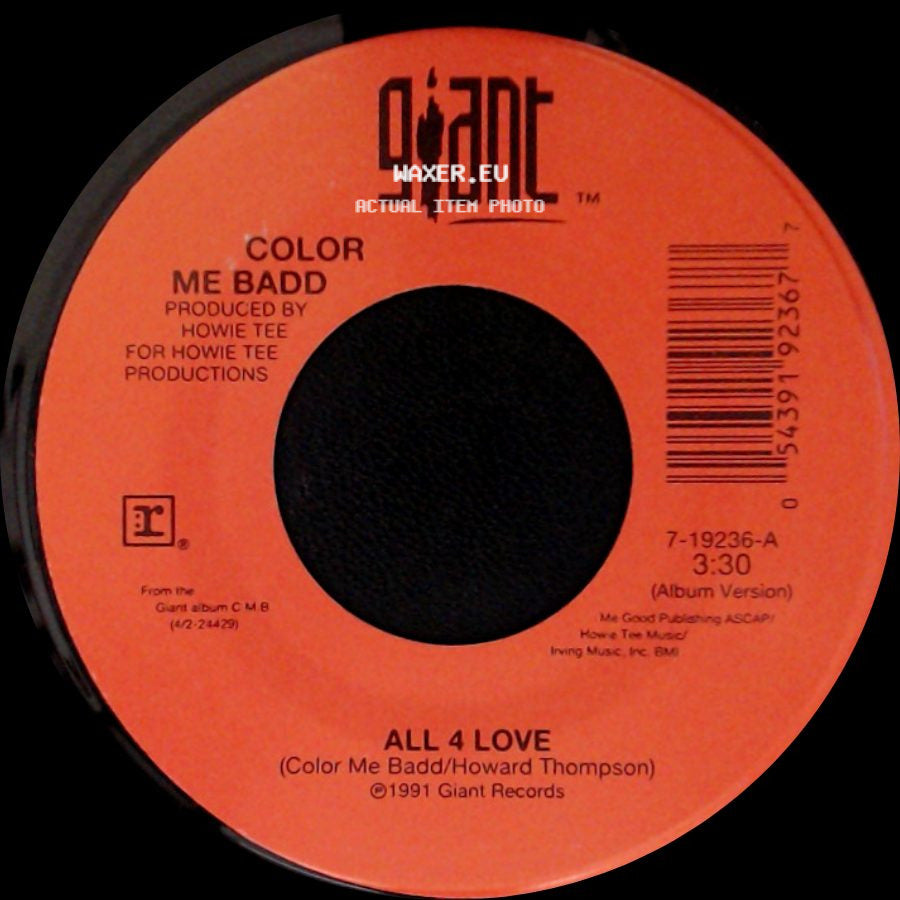 Color Me Badd - All 4 Love / Color Me Badd side A