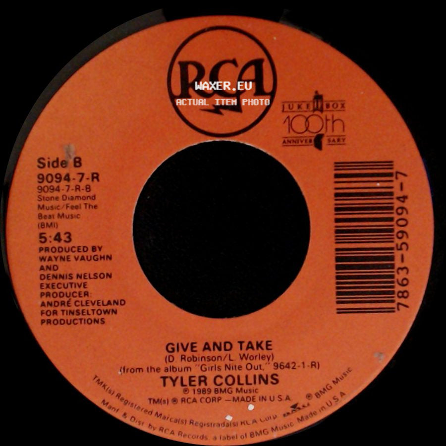 Tyler Collins - Whatcha Gonna Do (Single Edit) / Give And Take side B