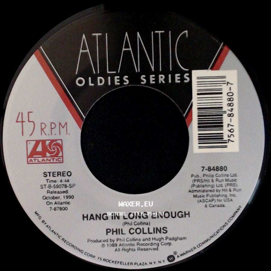 Phil Collins - Something Happened On The Way To Heaven / Hang In Long Enough side B