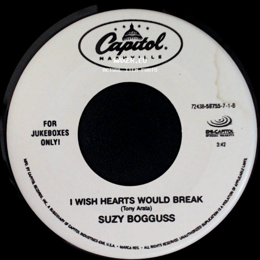 Suzy Bogguss - I Wish Hearts Would Break / From Where I Stand side A
