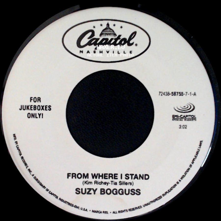 Suzy Bogguss - I Wish Hearts Would Break / From Where I Stand side B