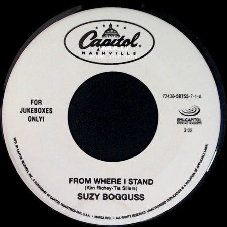 Suzy Bogguss - I Wish Hearts Would Break / From Where I Stand side B