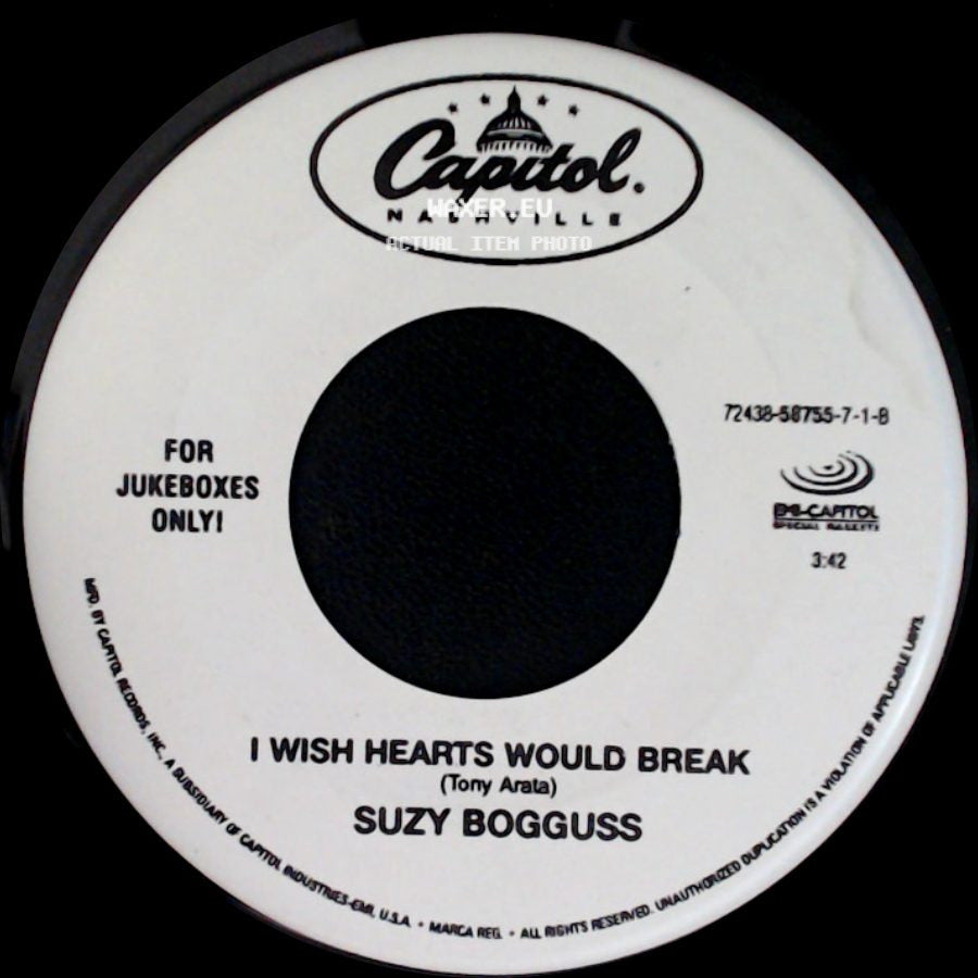 Suzy Bogguss - I Wish Hearts Would Break / From Where I Stand side A