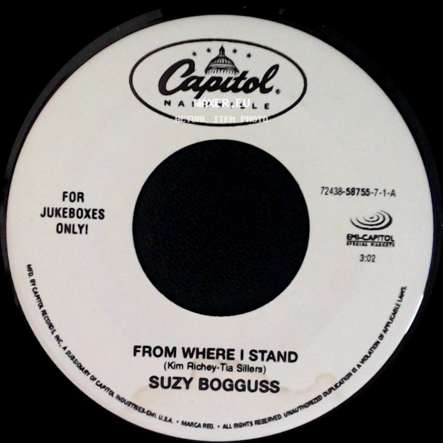 Suzy Bogguss - I Wish Hearts Would Break / From Where I Stand side B